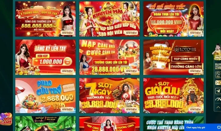 Đa dạng các chương trình khuyến mãi Loto188 hấp dẫn tặng người chơi