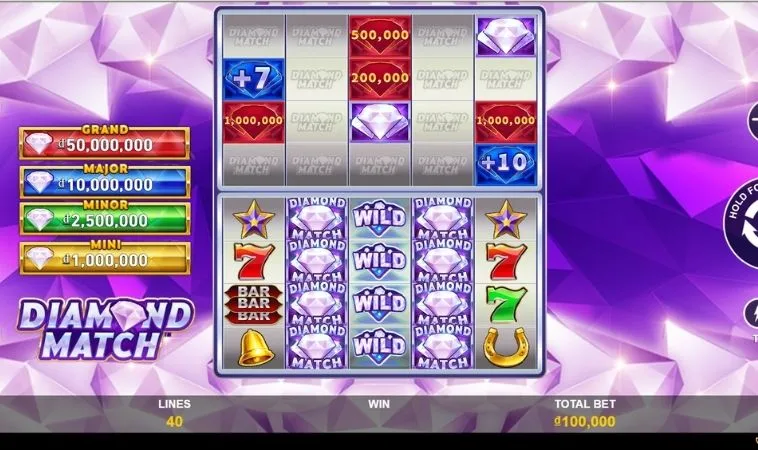 Giao diện chơi Nổ Hũ Kim Cương Loto188