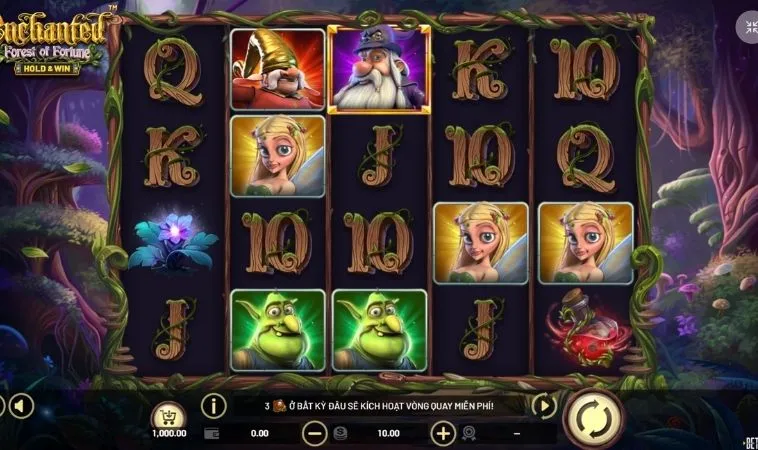 Giao diện chơi Nổ Hũ Rừng Xanh Loto188