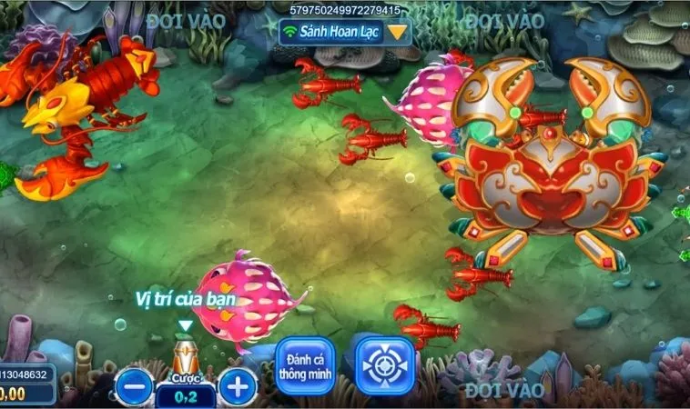 Giao diện chơi Thợ Săn Cá tại Loto188